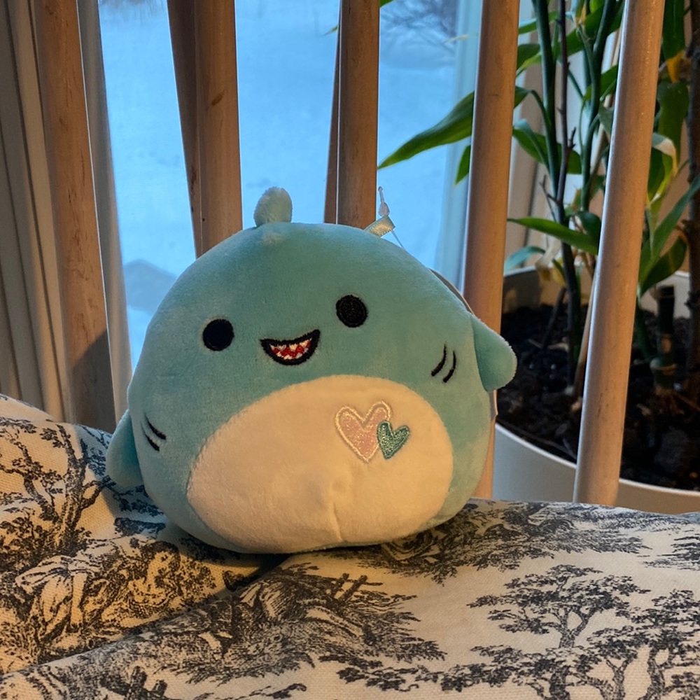 Squishmallow Rey the shark Valentine’s Day